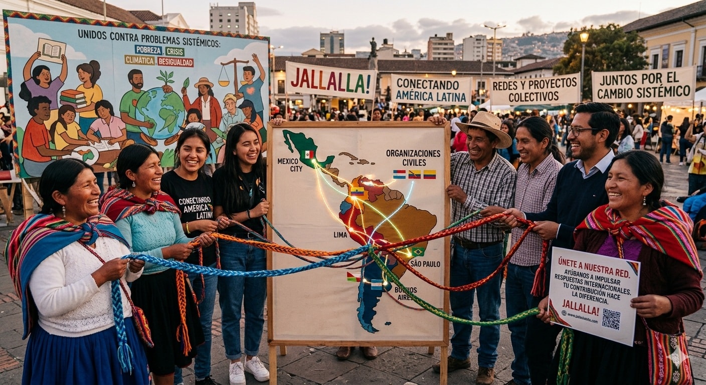 Participantes de una actividad de la Red Jallalla